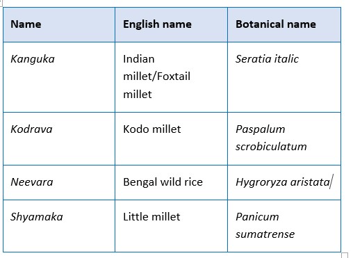 Millets and its benefits according to Ayurveda